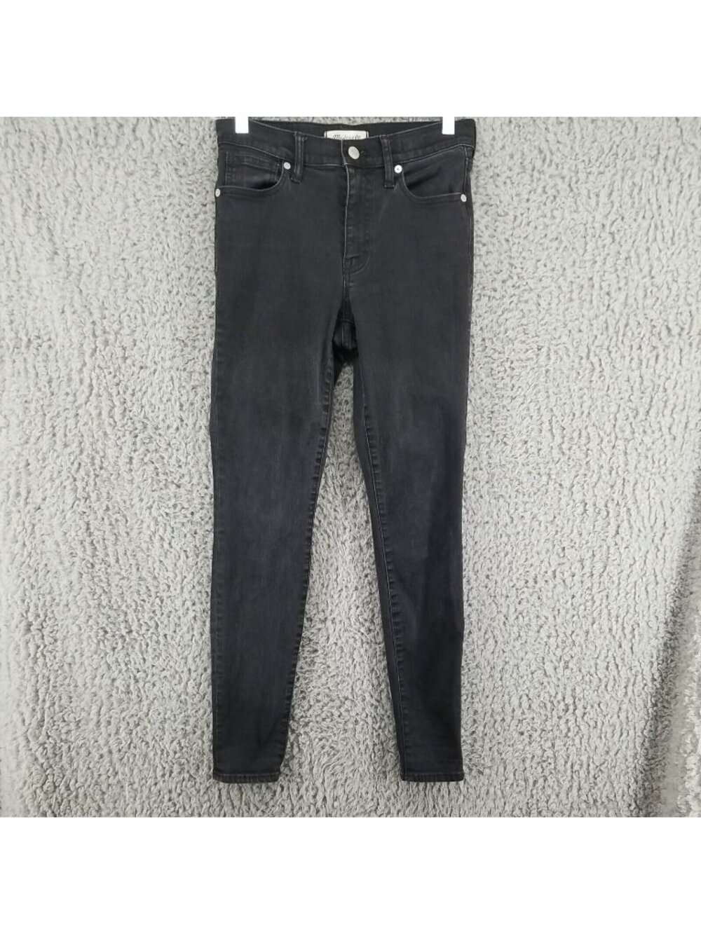 Madewell Jeans Womens 27 Black Stretch Denim High Riser Skinny Skinny